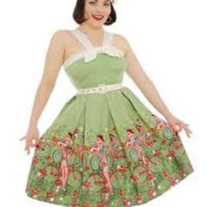 NWT size 22 Lindy Bop Green 1950’s Style Rockabilly Dress